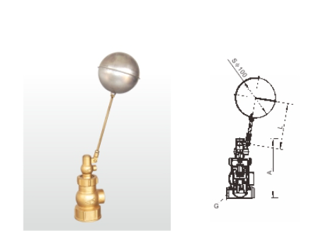 埃美柯黃銅絲口浮球閥結(jié)構(gòu)圖